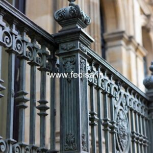 Antique Brass Staircase Railing For Royal Homes Modern Timber Staircase