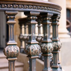 Stylish Brass Balcony Railing With Modern Design Stair Railing Iron Design