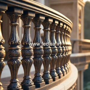 Custom Brass Railing Design For Staircase Interiors Wood Modern Staircase Design