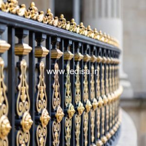 Designer Brass Staircase Handrail For Homes Staircase Railing Designs In Wood And Steel