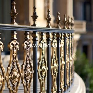 Decorative Brass Handrail Design For Interiors Modern Metal Staircase Railing