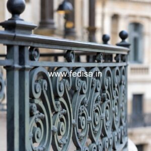Stylish Brass Balcony Railing For Premium Homes Round Steps For Duplex House