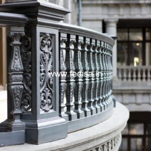 Elegant Brass Staircase Railing With Luxury Finish House Plans With 2 Staircases