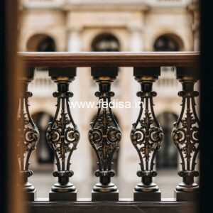 Stylish Brass Stair Railing With Artistic Touch House Plans With Stairs