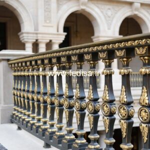 Premium Brass Railing Design With Artistic Finish Glass Railings Stairs Design