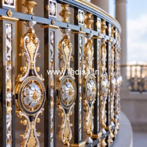 Modern Brass Handrail Design For Elegant Interiors Metal Stairs Inside House