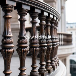 Designer Brass Handrail For Premium Staircases Elevator And Stairs Design
