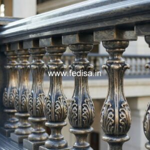 Decorative Brass Stair Railing With Elegant Finish Stair Case Grill Design