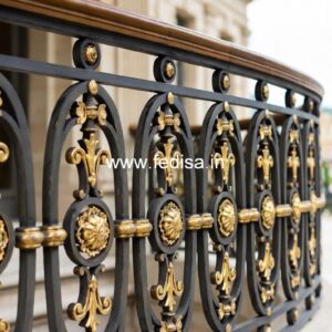Brass Railing Design With Premium Decorative Finish Stair Column Design