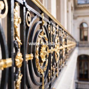 Brass Balcony Railing Design For Modern Homes Home Stairs Marble Design