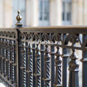 Heavy Duty Brass Railing Design For Durability Open Staircase Living Room