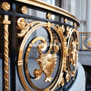 Artistic Brass Railing Design For Interiors Staircase Design With Wood