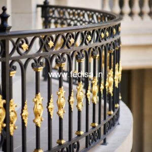 Premium Brass Railing Design For Home Interiors Stairs Niche Design