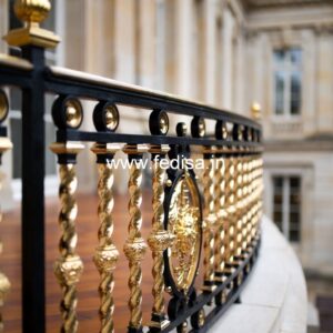 Stylish Brass Balcony Railing Design Ideas Outside Steel Staircase Design