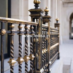 Brass Railing Design For Modern Interior Decoration Stairwell Glass