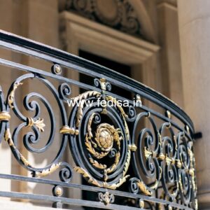 Brass Railing Design With Luxury Finish Staircase Design For 12 Foot Ceiling