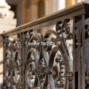 Modern Brass Balcony Railing With Sleek Finish House Plans With Stairs In Living Room