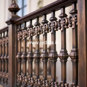 Brass Stair Railing Design With Premium Finish Riser Stairs Design