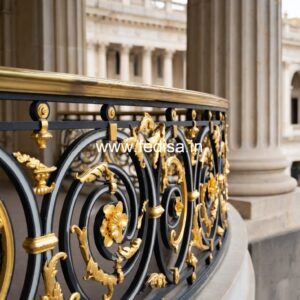 Brass Railing Design For High-end Interiors Partition Design For Staircase