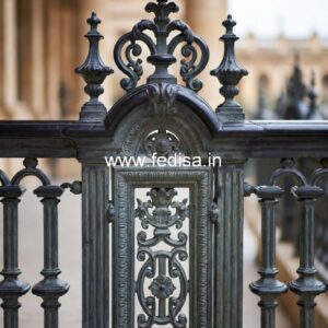 Designer Brass Staircase Railing With Fine Finish Stairs Curved Design