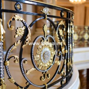 Brass Railing Design For Home Renovation Ideas Stairs Design Color