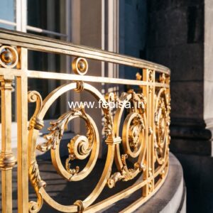 Luxury Brass Railing Design For Stair Interiors House Stairs Steel Design