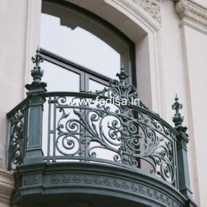 Brass Balcony Railing Design With Decorative Finish Staircase Design For Living Room