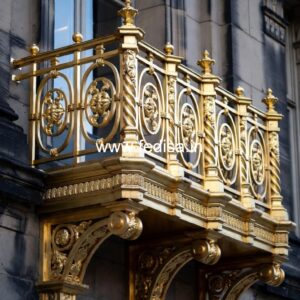 Modern Brass Railing Design For Stylish Interiors Staircase Design With Less Space
