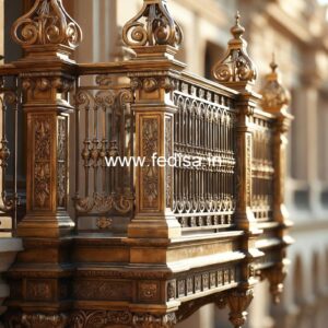 Premium Brass Balcony Railing With Fine Craftsmanship Railing Design