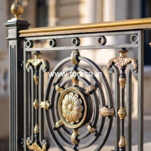 Stylish Brass Stair Railing With Premium Finish Simple Iron Railing Design