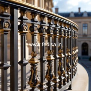 Classic Brass Staircase Railing With Royal Finish Modern Railing