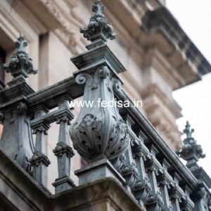 Elegant Brass Balcony Railing With Classic Design Terrace Grill Design Catalog