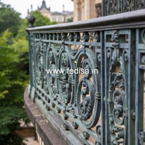 Premium Brass Balcony Railing With Fine Finish Staircase Handrail Design