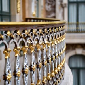 Luxury Brass Balcony Railing With Classic Style Steel Railing Design Price