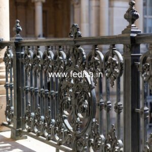 Decorative Brass Stair Railing Design For Villas Iron Pipe Railing Design