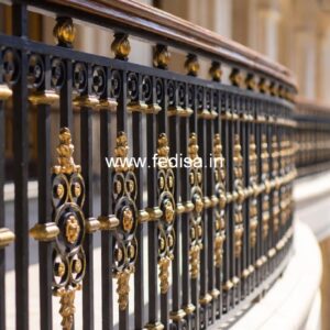 Premium Brass Balcony Railing With Elegant Look Iron Pipe Railing Design For Balcony