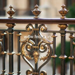 Elegant Brass Handrail For Luxury Staircases Stainless Railings Design