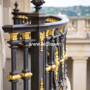 Luxury Brass Railing Design With Elegant Touch Ss Steel Railing Design