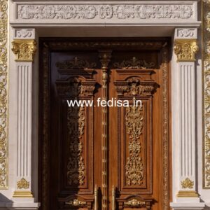 Hardwood Traditional Doors Main Door Grill Design For Home No-10765