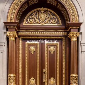 Rustic Classic Door Double Door Steel Gate Design No-10769