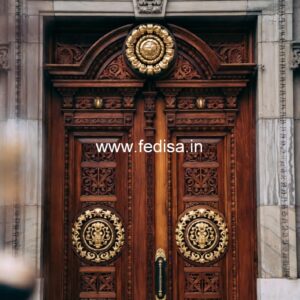 Decorative Wooden Doors Main Double Door Design 2025 No-10785