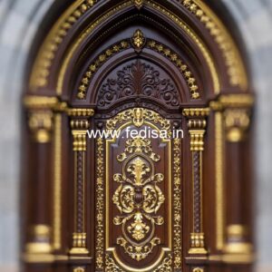 Antique Door Style Aluminum Glass Door Design No-10796