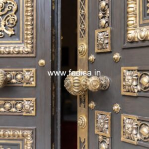 Rustic Classic Door Main Door Wall Design For Indian Homes No-10810