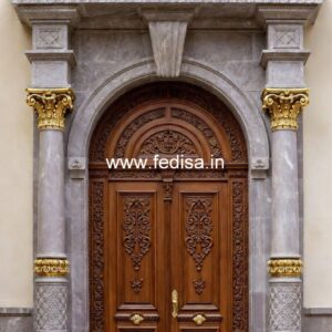 Antique Door Style Drawing Room Entrance Design No-10837