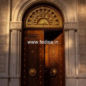 Home Entry Wooden Door Double Door Darwaja No-10857