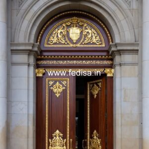 Classic Wooden Main Door Design For Home Latest Double Door Design No-10861