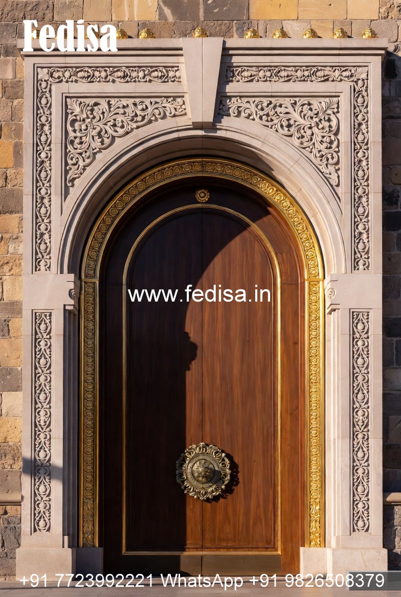 Arch Top Wooden Door Jali Wale Darwaje Ka Design No-10870