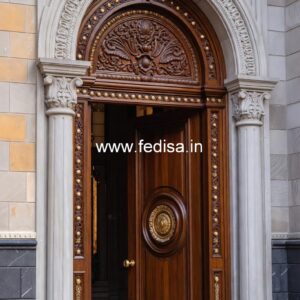 Mahogany Classic Doors Latest Jali Door Design No-10885