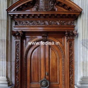 Hardwood Traditional Doors Carpenter Door Design No-10888
