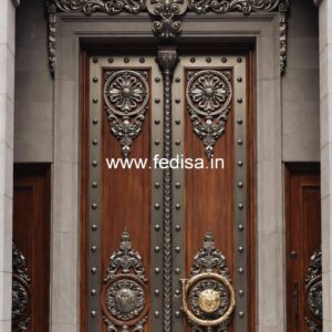 Solid Wood Classic Door Aluminum Door Design For Bathroom No-10924